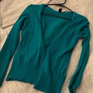 HM green cardigan, sz small